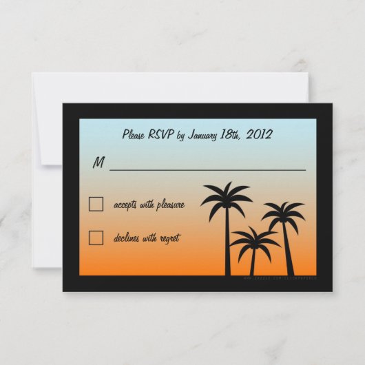 Fabulous Las Vegas Wedding RSVP (Vorderseite)