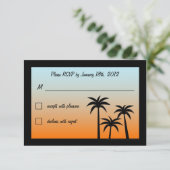 Fabulous Las Vegas Wedding RSVP Karte (Stehend Vorderseite)