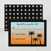 Fabulous Las Vegas Wedding RSVP Karte (Vorne/Hinten)