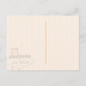 Fabulous Las Vegas Wedding Save the Date Ankündigungspostkarte (Rückseite)