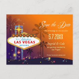 Fabulous Las Vegas Wedding Save the Date Ankündigungspostkarte