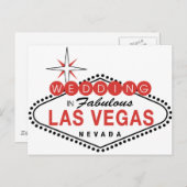 Fabulous Las Vegas Wedding Template anpassbar Postkarte (Vorne/Hinten)