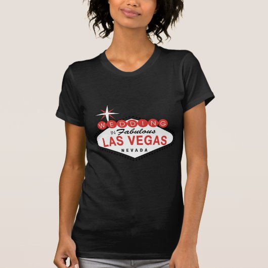 Fabulous Las Vegas Wedding Template anpassbar T-Shirt (Vorderseite)