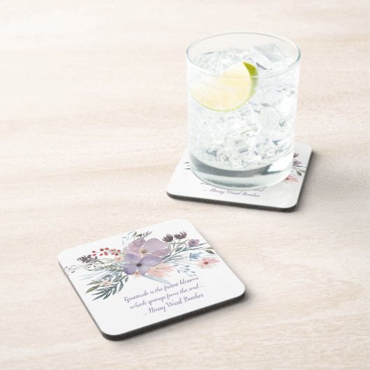 Fabulous Lavender Blume Getränkeuntersetzer (Rechte Seite)