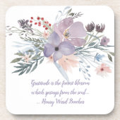 Fabulous Lavender Blume Getränkeuntersetzer (Vorderseite)