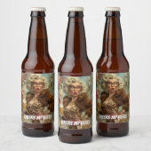 Fabulous Leopard Lady Attitude Bierflaschenetikett (Flaschen)