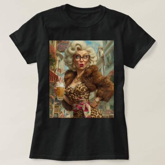 Fabulous Leopard Lady Attitude T-Shirt (Design vorne)