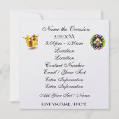 FABULOUS Masquerade Mardi Gras Einladung zum Karne (Rückseite)