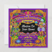 FABULOUS Masquerade Mardi Gras Einladung zum Karne (Vorderseite)