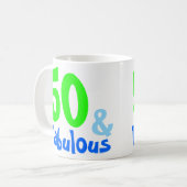 Fabulous Neon Birthday Kaffeetasse (Vorderseite Links)