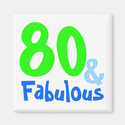 Fabulous Neon Birthday Magnet (Vorne)