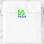 Fabulous Neon Birthday Runder Aufkleber (Tasche)