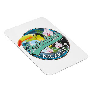 Fabulous Nicaragua Toucan Logo Magnet
