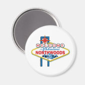 Fabulous-North-Woods Magnet (Vorderseite/Rückseite)