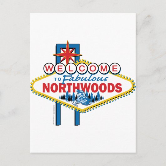 Fabulous-North-Woods Postkarte (Vorderseite)