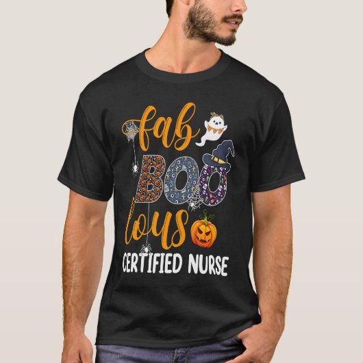 Fabulous Nurse Costume Faboolous Certified Nurse H T-Shirt (Vorderseite)