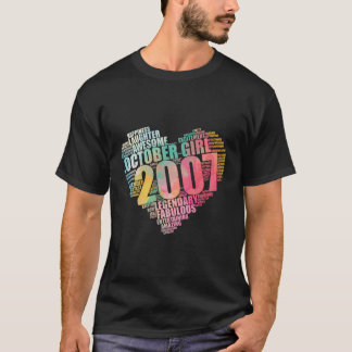 Fabulous Oktober 2007 Girl Legendary 16th Bday Awe T-Shirt