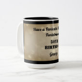 Fabulous Personalisiert 50. Geburtstagsfeier Tasse (Vorderseite Links)