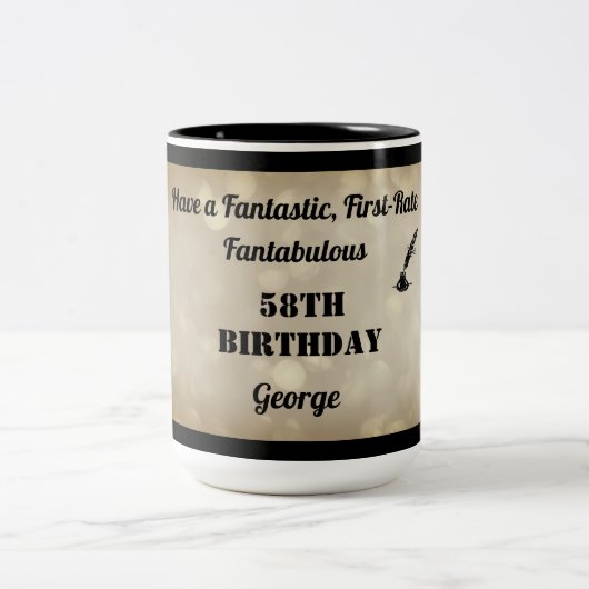 Fabulous Personalisiert 58. Geburtstagsfeier Tasse (Mittel)