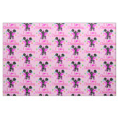 FABULOUS PINK STAR CHEERLEADER FABRIC STOFF (Fat Quarter (45,7 x 55,9 cm))