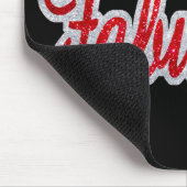 Fabulous - Red & Silver Glitzer Mousepad (Ecke)