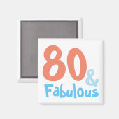 Fabulous Retro Birthday Party Magnet (Vorderseite/Rückseite)