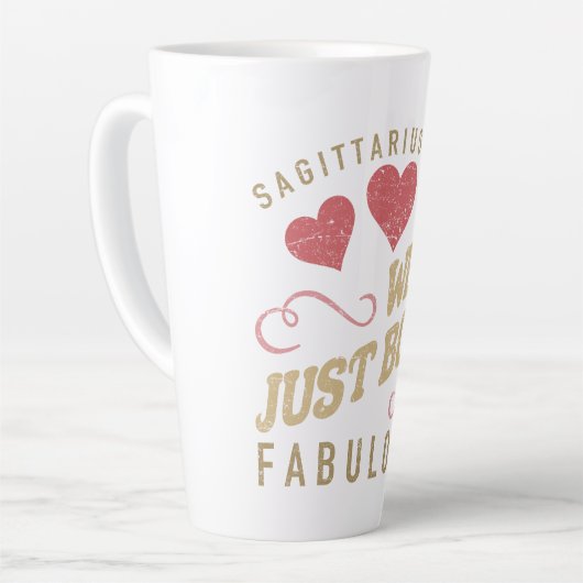 Fabulous Sagittarier für Frauen Milchtasse (Linke Ecke)