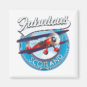 Fabulous Scotland Retrostyle travel patch Magnet (Vorne)