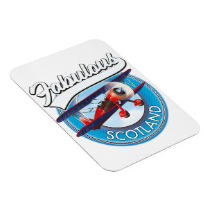 Fabulous Scotland Retrostyle travel patch Magnet