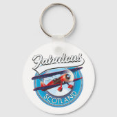 Fabulous Scotland Retrostyle travel patch Schlüsselanhänger (Vorderseite)