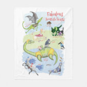 Fabulous Scottish Beasts Kinderflockendecke Fleecedecke (Vorderseite)