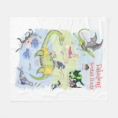 Fabulous Scottish Beasts Kinderflockendecke Fleecedecke (Vorderseite (Horizontal))