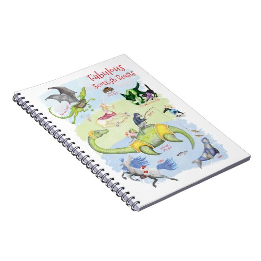 Fabulous Scottish Beasts notebook Notizblock (Rechte Seite)
