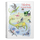 Fabulous Scottish Beasts notebook Notizblock (Vorderseite)