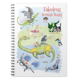 Fabulous Scottish Beasts notebook Notizblock