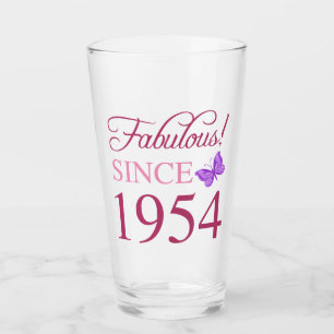 Fabulous seit 1954 70. Geburtstag Glas