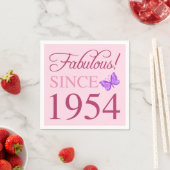 Fabulous seit 1954 70. Geburtstag Serviette (Beispiel)