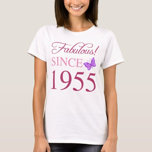 Fabulous seit 1955 70. Geburtstag T-Shirt (Vorderseite)