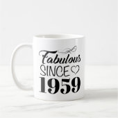 Fabulous seit 1959 60. Geburtstag Kaffeetasse (Links)