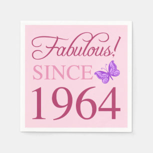 Fabulous seit 1964 60. Geburtstag Serviette