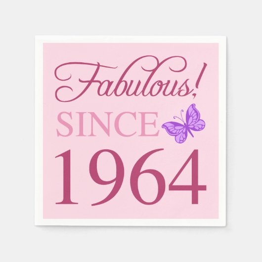 Fabulous seit 1964 60. Geburtstag Serviette (Vorderseite)