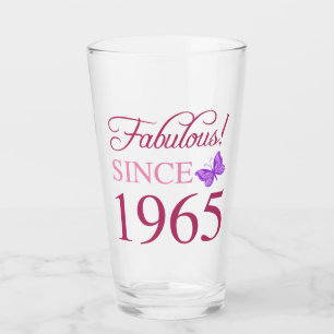 Fabulous seit 1965 60. Geburtstag Glas