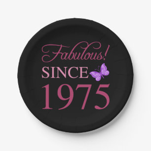 Fabulous seit 1975 50. Geburtstag Pappteller