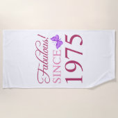 Fabulous seit 1975 50. Geburtstag Strandtuch (Vorderseite)