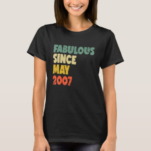 Fabulous seit Mai 2007 Boy Girl Man Frau Birthda T-Shirt