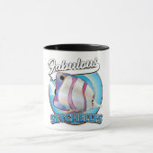 Fabulous Seychelles Retro-Logo Tasse (Zentrum)