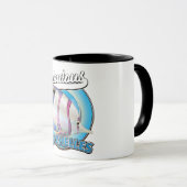 Fabulous Seychelles Retro-Logo Tasse (VorderseiteRechts)