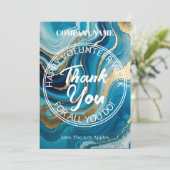 Fabulous simple Volunteer vielen Dank Dankeskarte (Stehend Vorderseite)