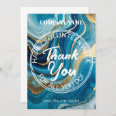 Fabulous simple Volunteer vielen Dank Dankeskarte (Vorne/Hinten)