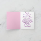 Fabulous Sister African American Happy Birthday Ca Karte (Innenseite)